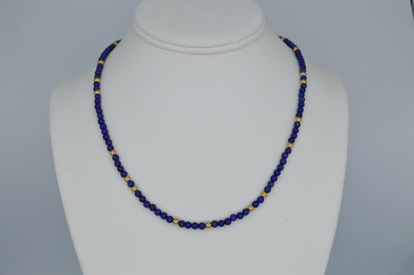 Lapis & Gold Necklace