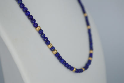 Lapis & Gold Necklace