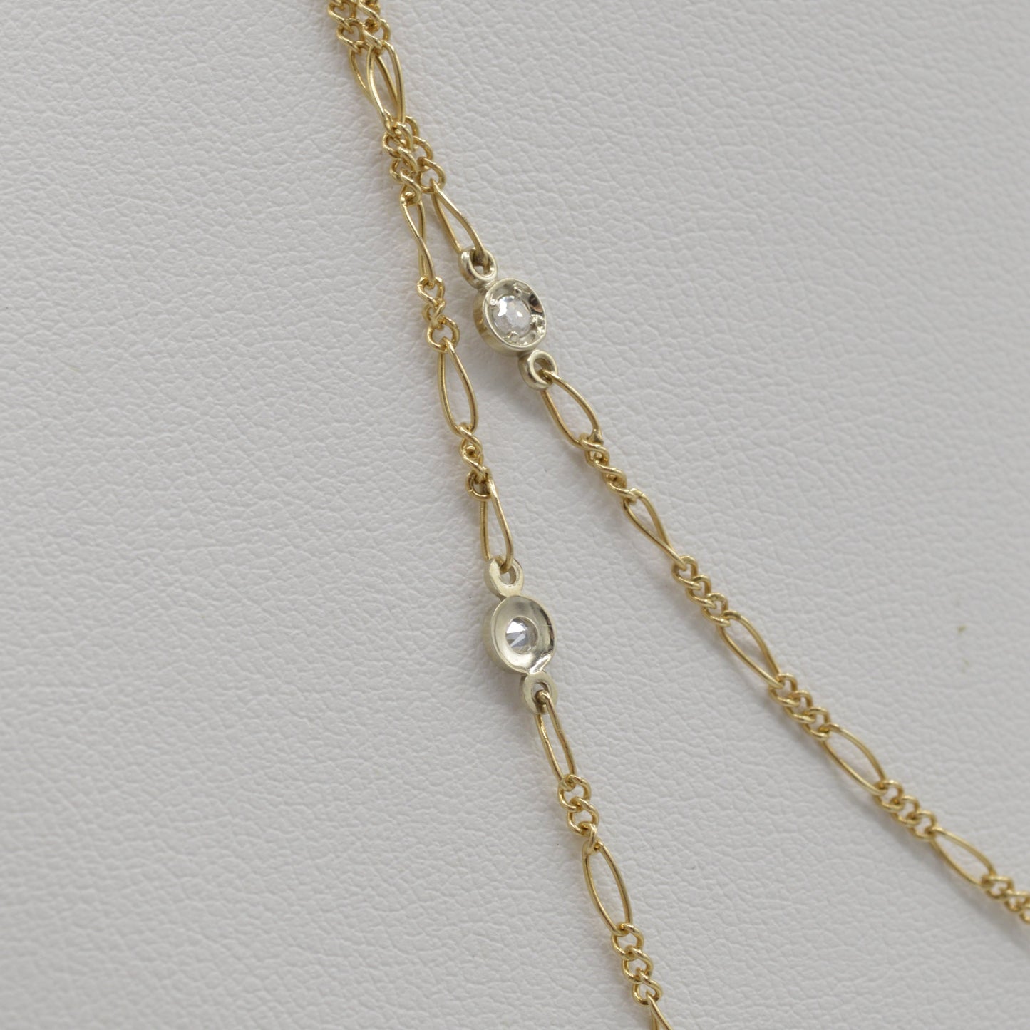 Two-tone Diamond Layer Chain, 38"