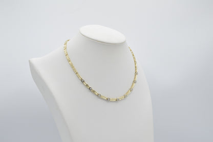 Deco-Diamond Collar, 14k