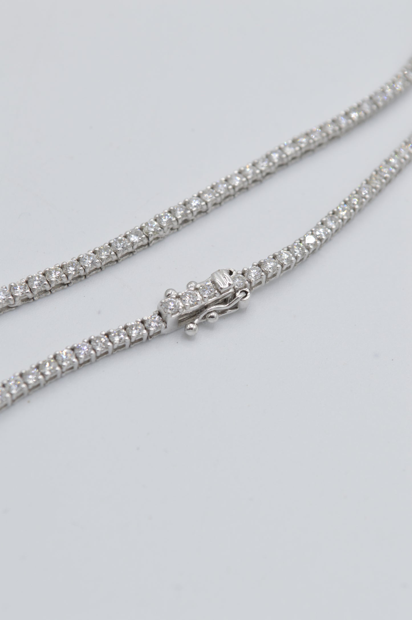 WG Diamond Tennis Necklace, 17"