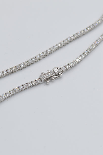 WG Diamond Tennis Necklace, 17"