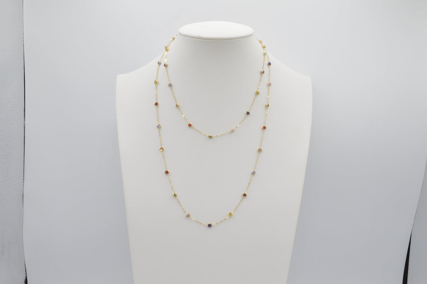 Dainty Rainbow  Stacker, 18k