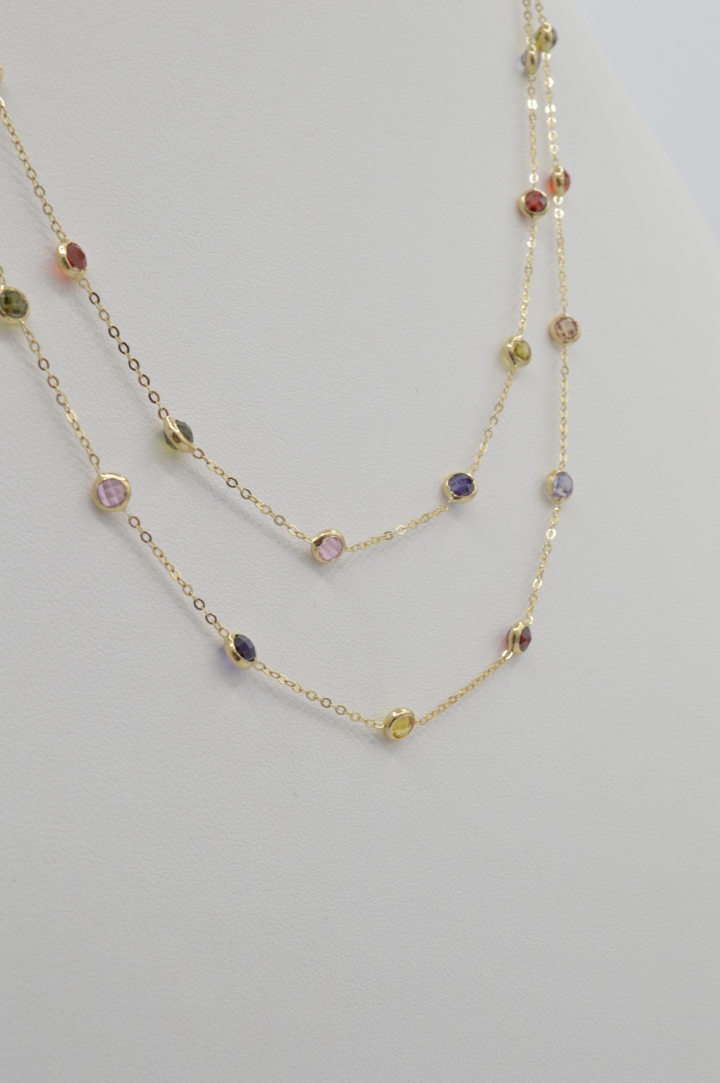 Dainty Rainbow  Stacker, 18k