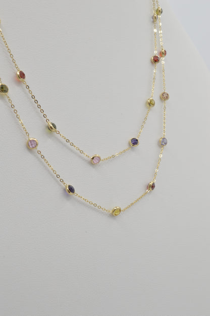 Dainty Rainbow  Stacker, 18k