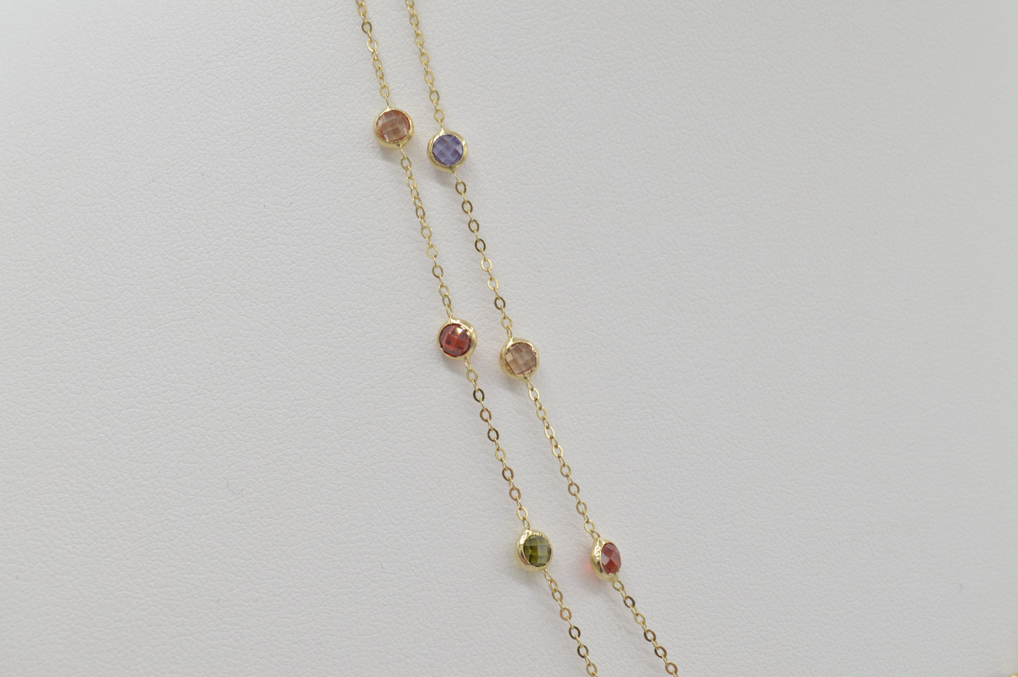 Dainty Rainbow  Stacker, 18k