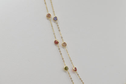 Dainty Rainbow  Stacker, 18k