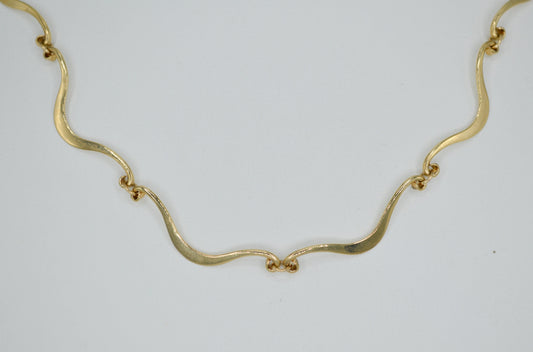 Golden Wave Necklace