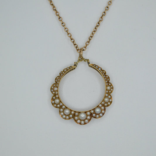 Pearl Crescent Necklace