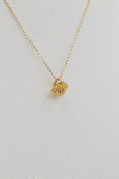 Infinity-Flower Charm, 18k