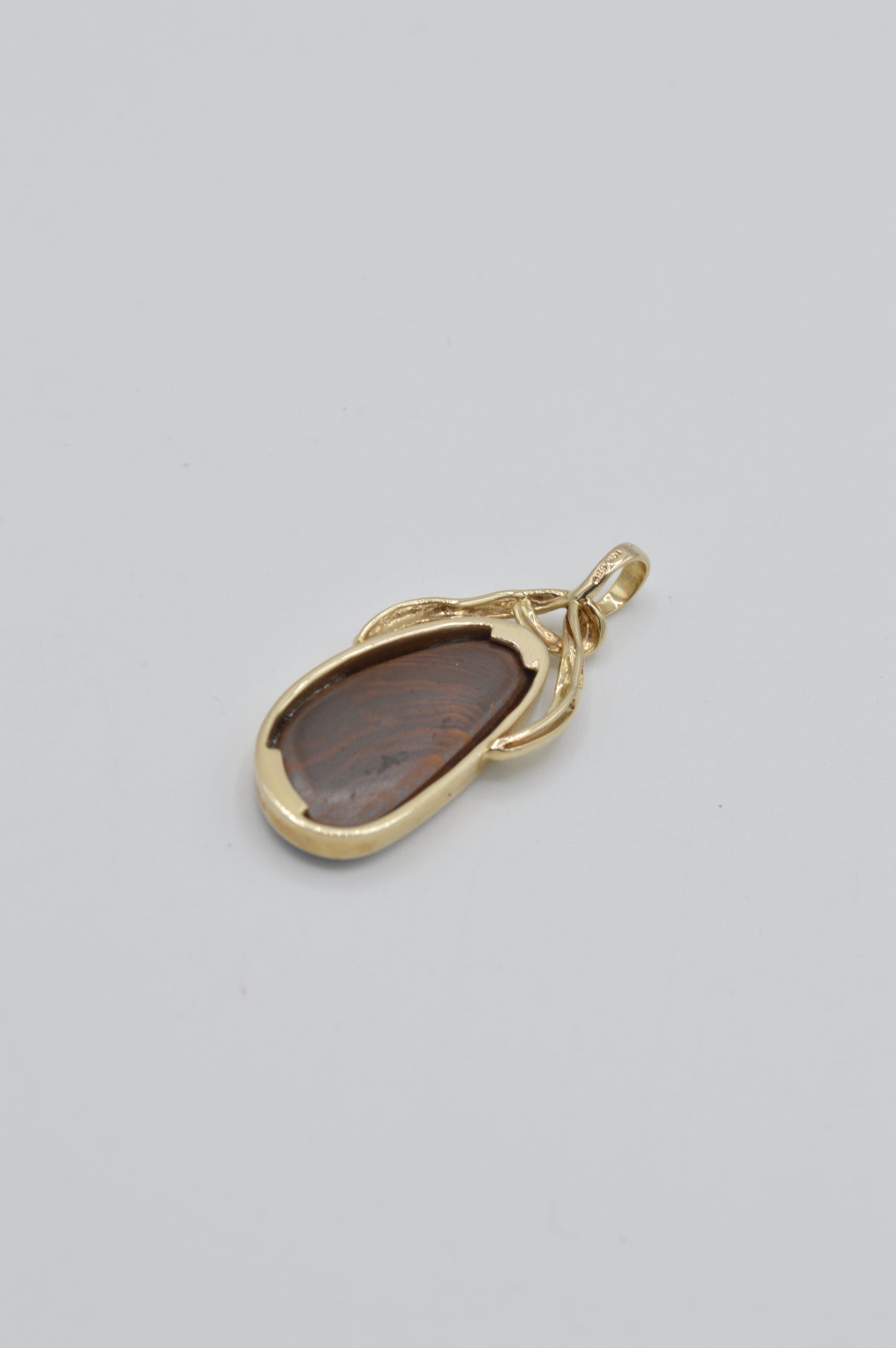 Black Opal Pendant, 14k