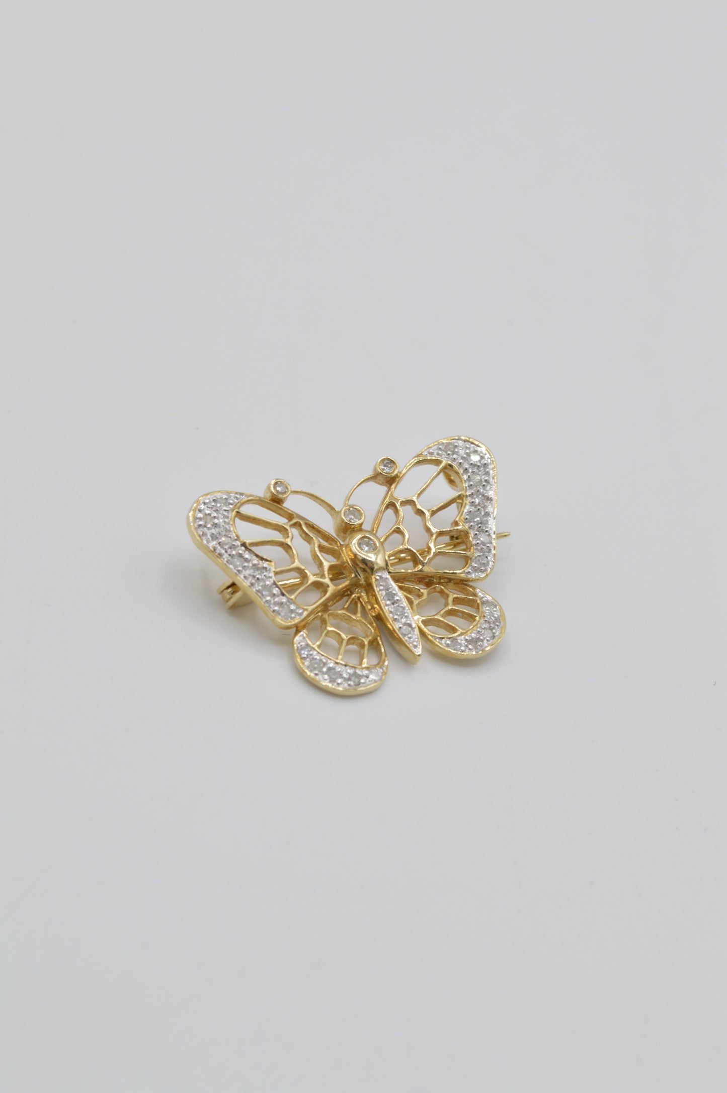 Butterfly Pin/Pendant, 14k