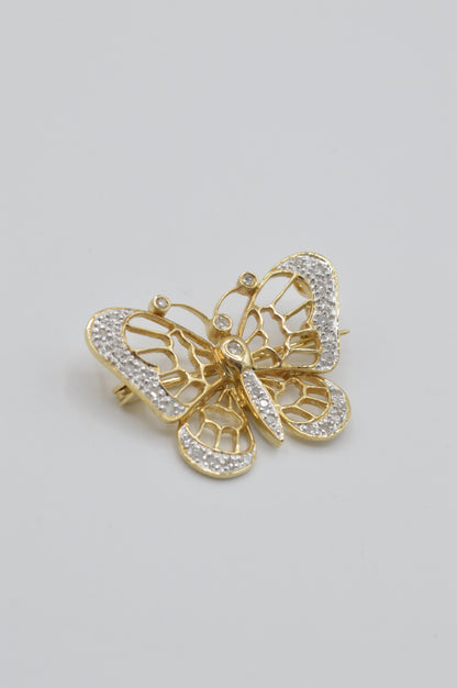 Butterfly Pin/Pendant, 14k