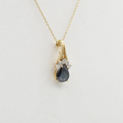 Pear Sapphire Pendant