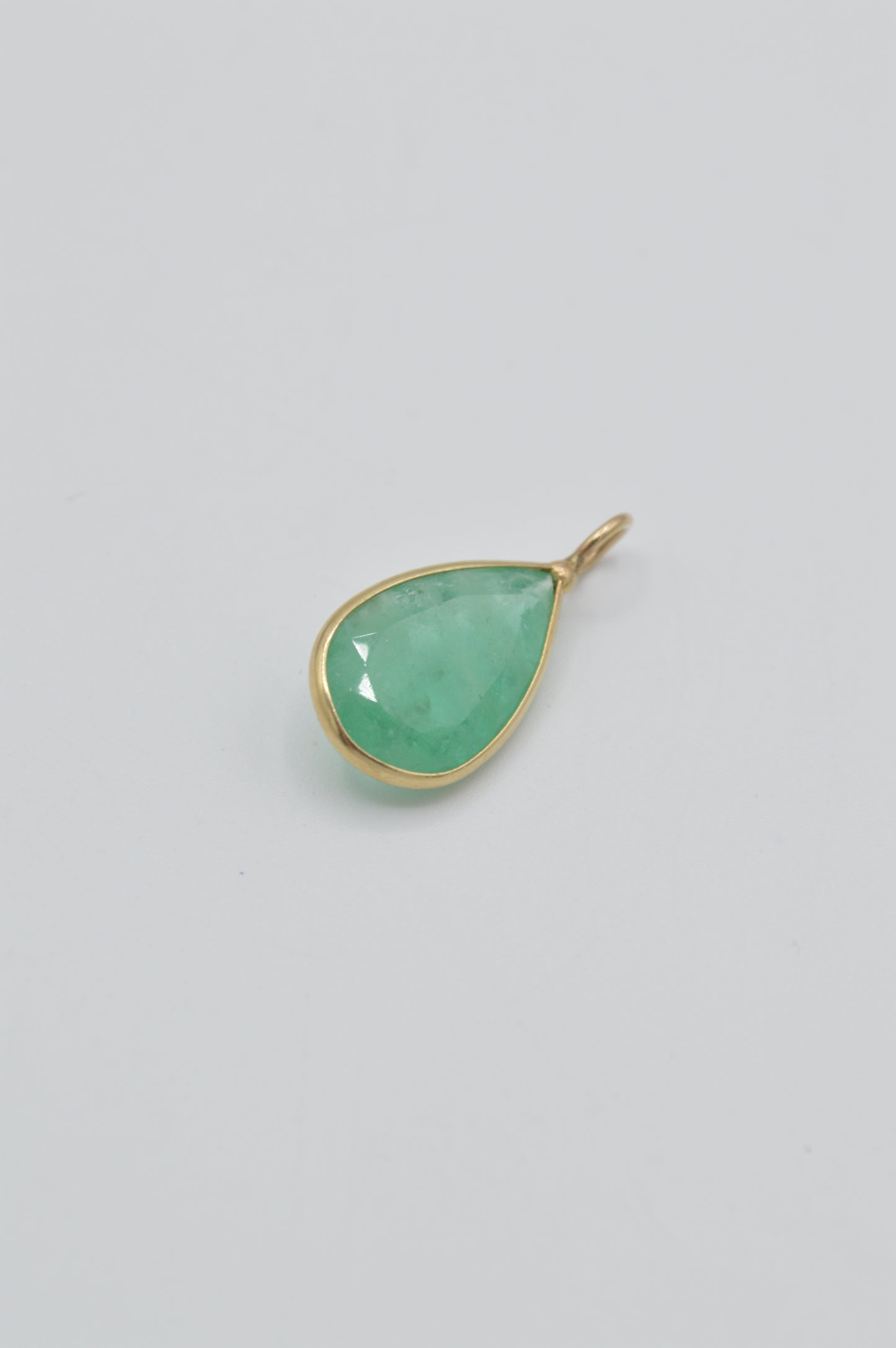 Pear-Cut Emerald, 14k