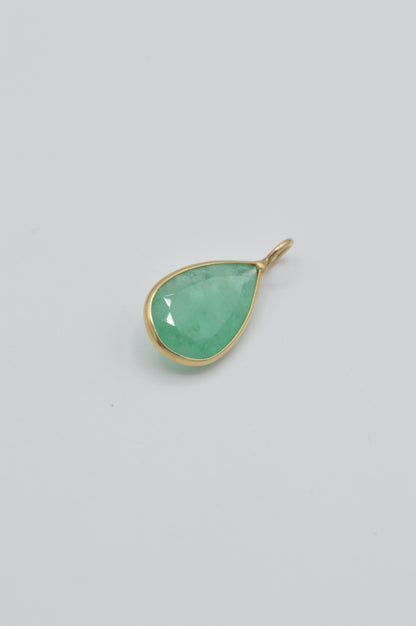 Pear-Cut Emerald, 14k