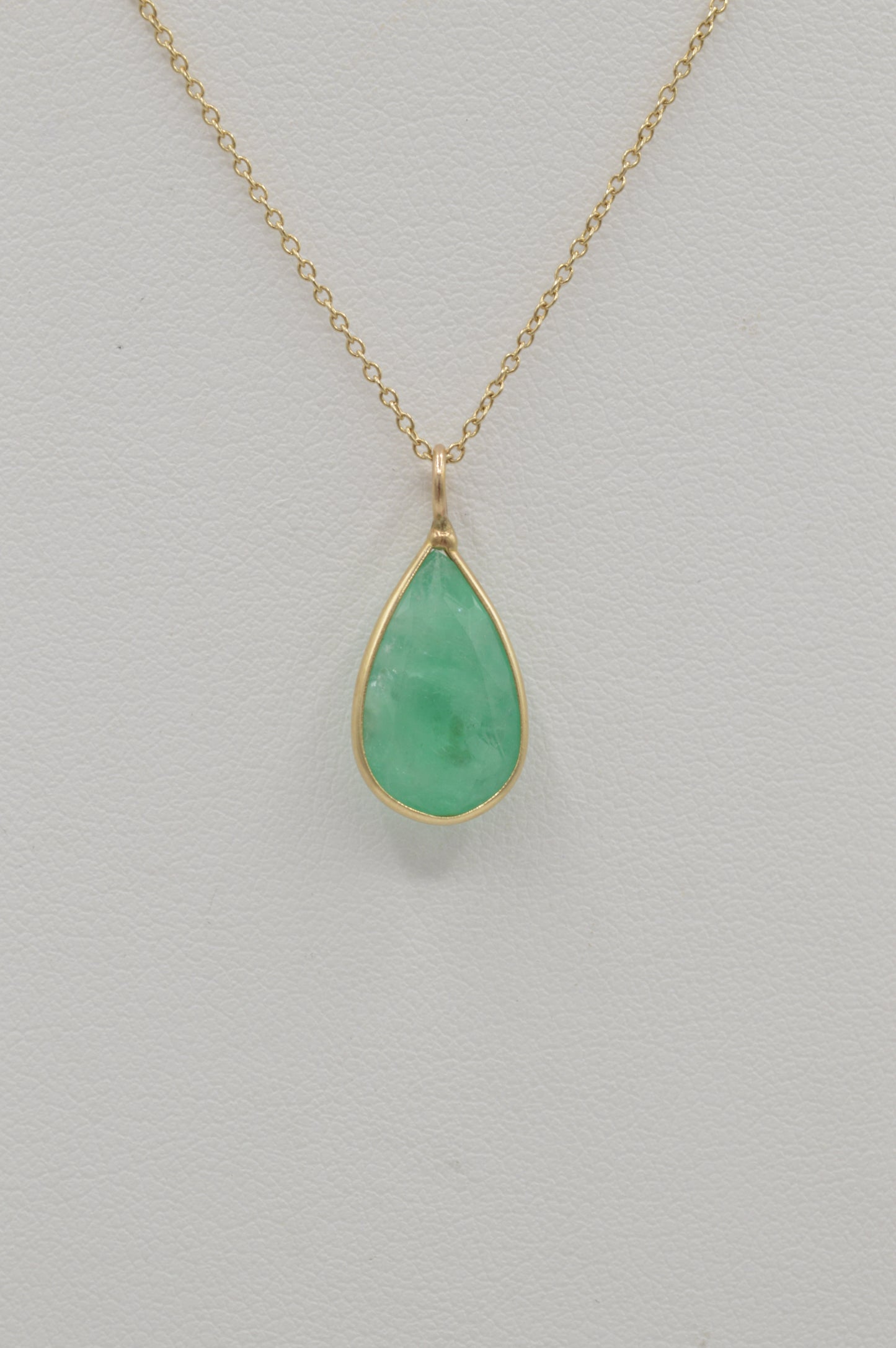 Pear-Cut Emerald, 14k