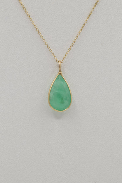 Pear-Cut Emerald, 14k