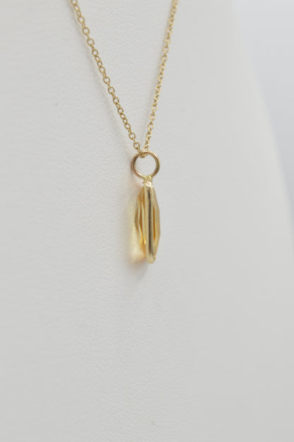 Citrine Charm, 14k