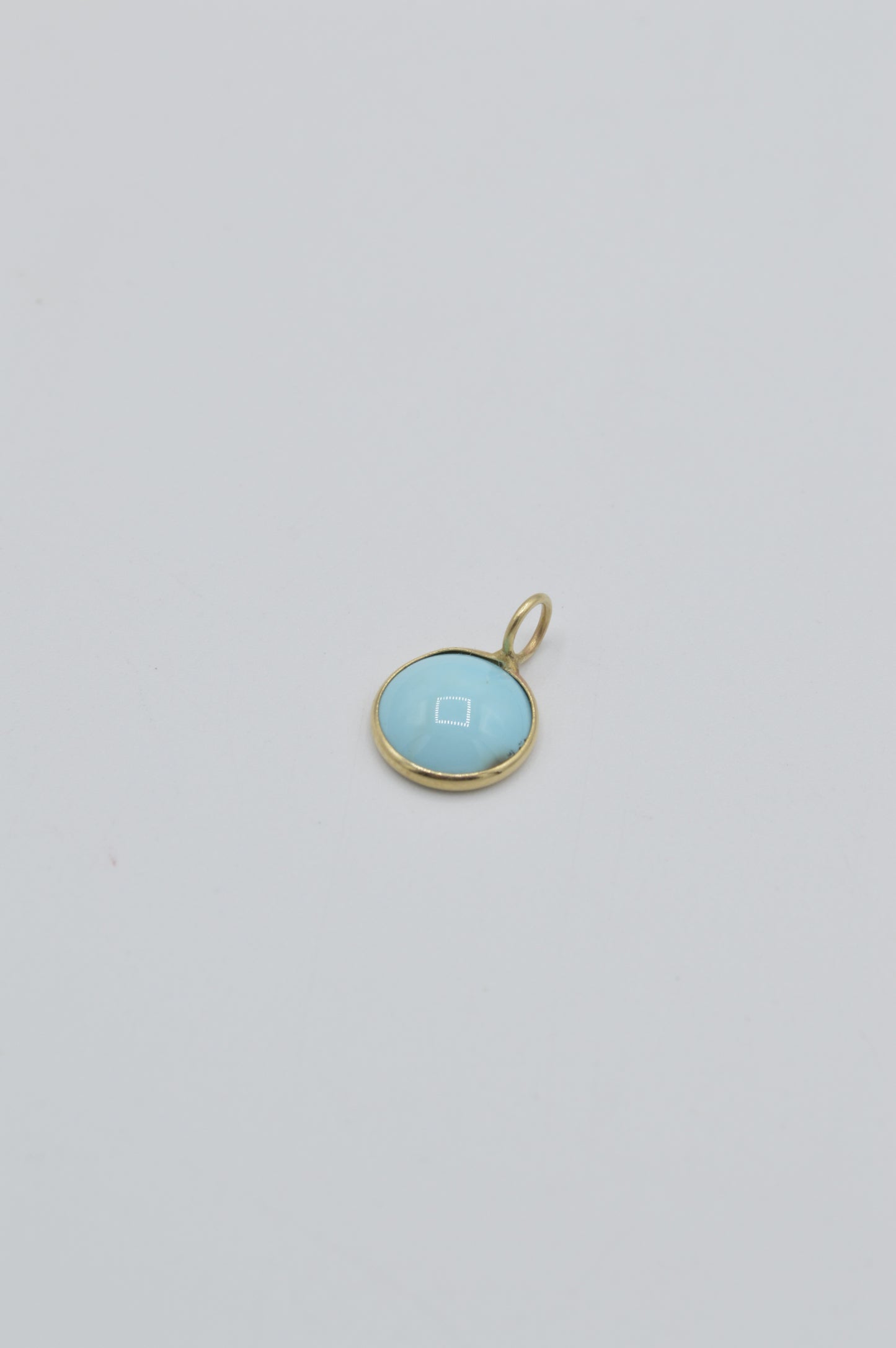 Turquoise Cabochon, 14k