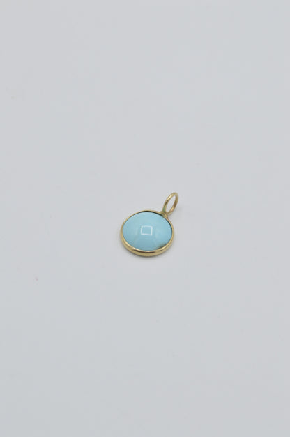 Turquoise Cabochon, 14k