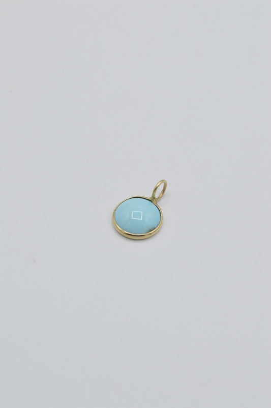 Turquoise Cabochon, 14k