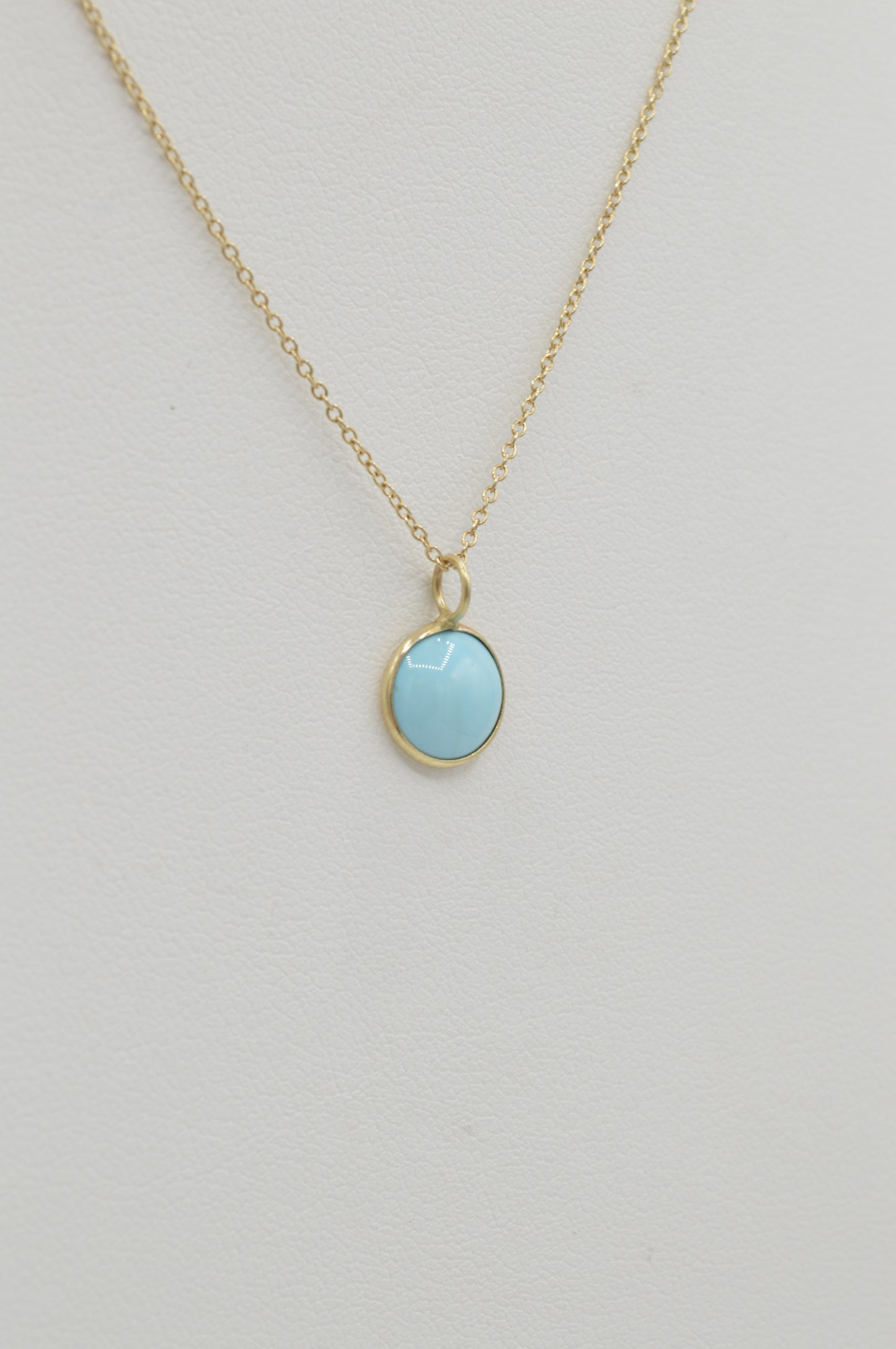 Turquoise Cabochon, 14k