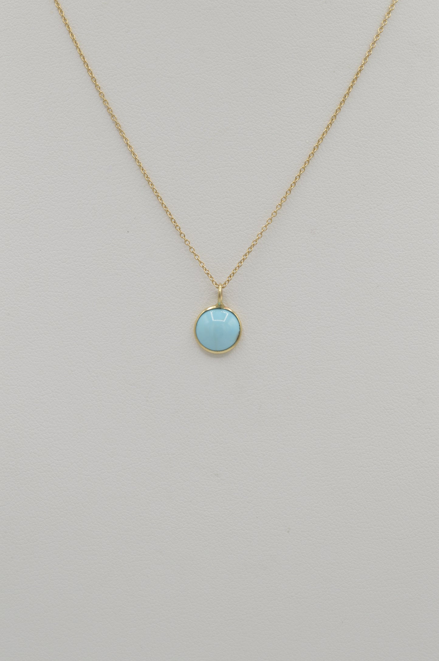 Turquoise Cabochon, 14k