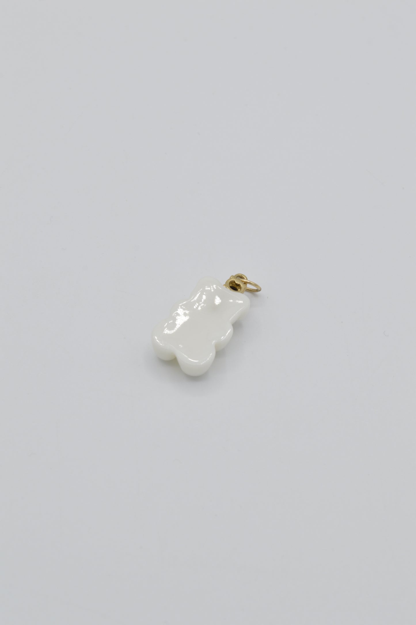 White Gummy-Bear Charm, 14k