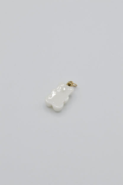 White Gummy-Bear Charm, 14k