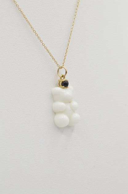 White Gummy-Bear Charm, 14k