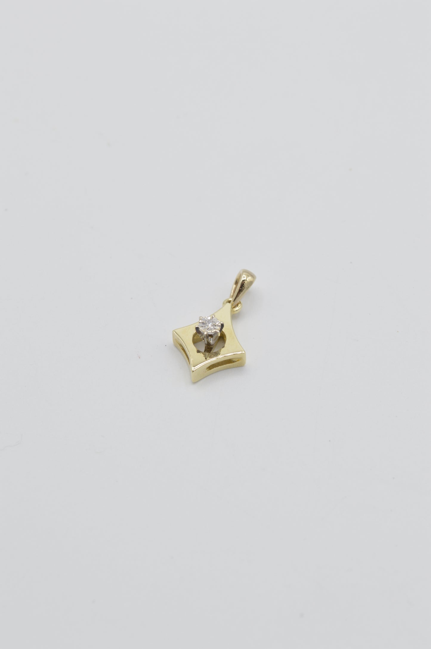 Morning Star Charm, 14k