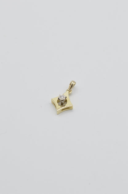 Morning Star Charm, 14k