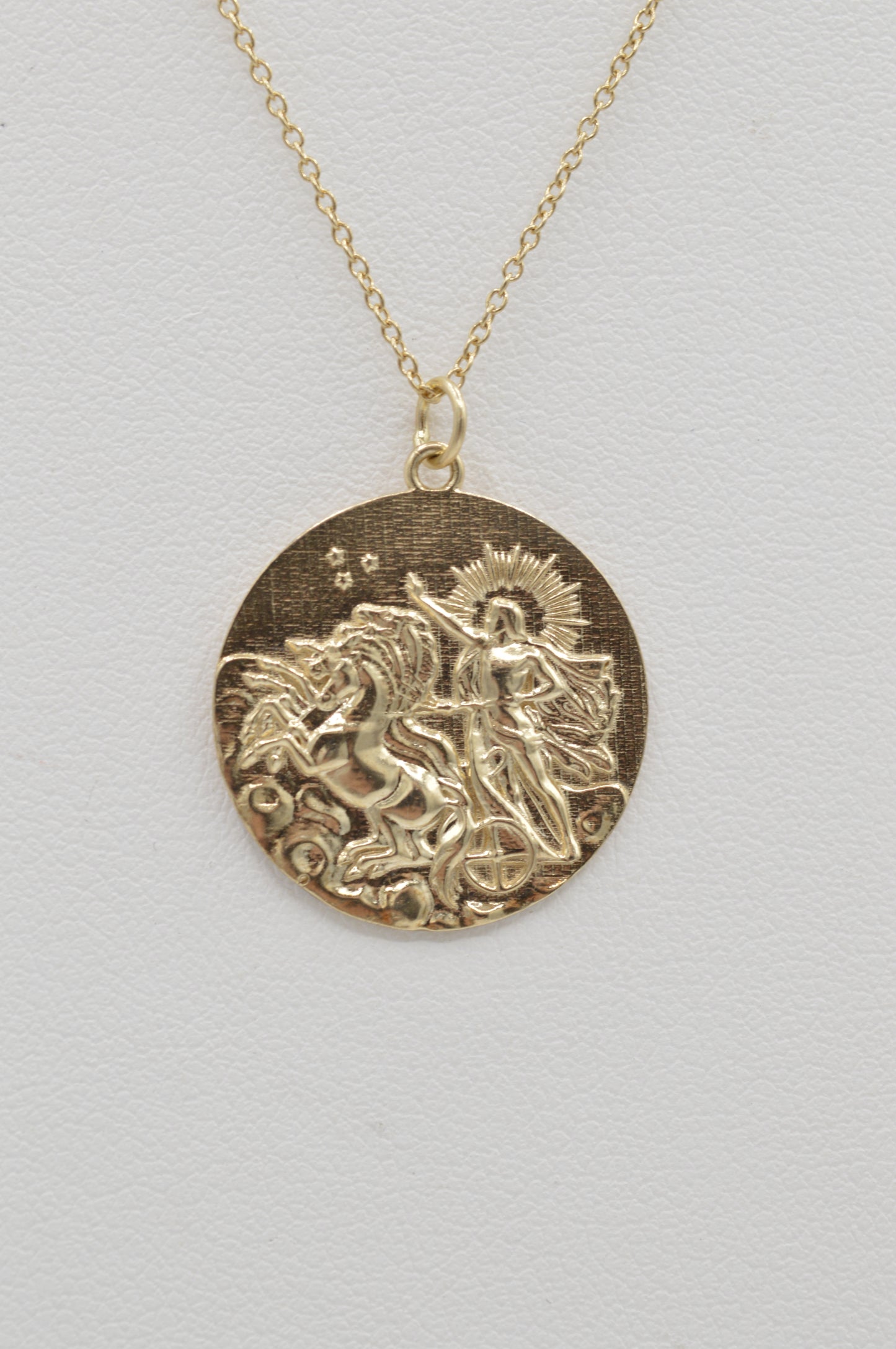 Apollo Coin Charm, 10k