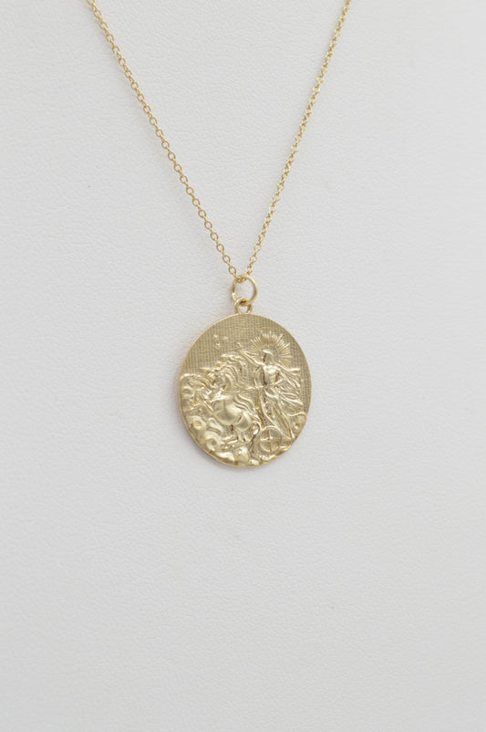 Apollo Coin Charm, 10k