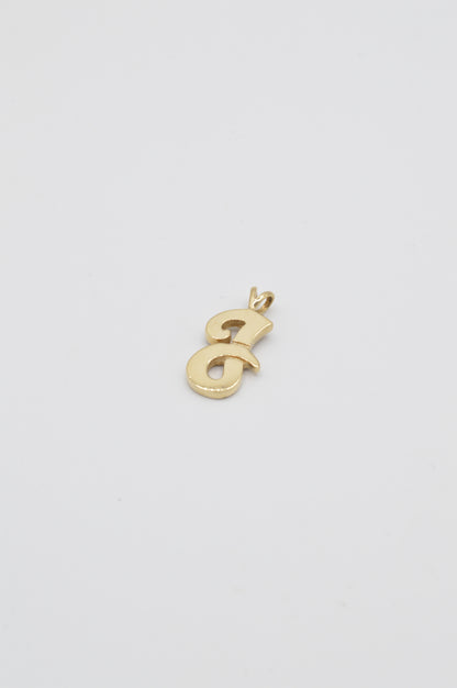 Cursive 'J' Pendant,14k