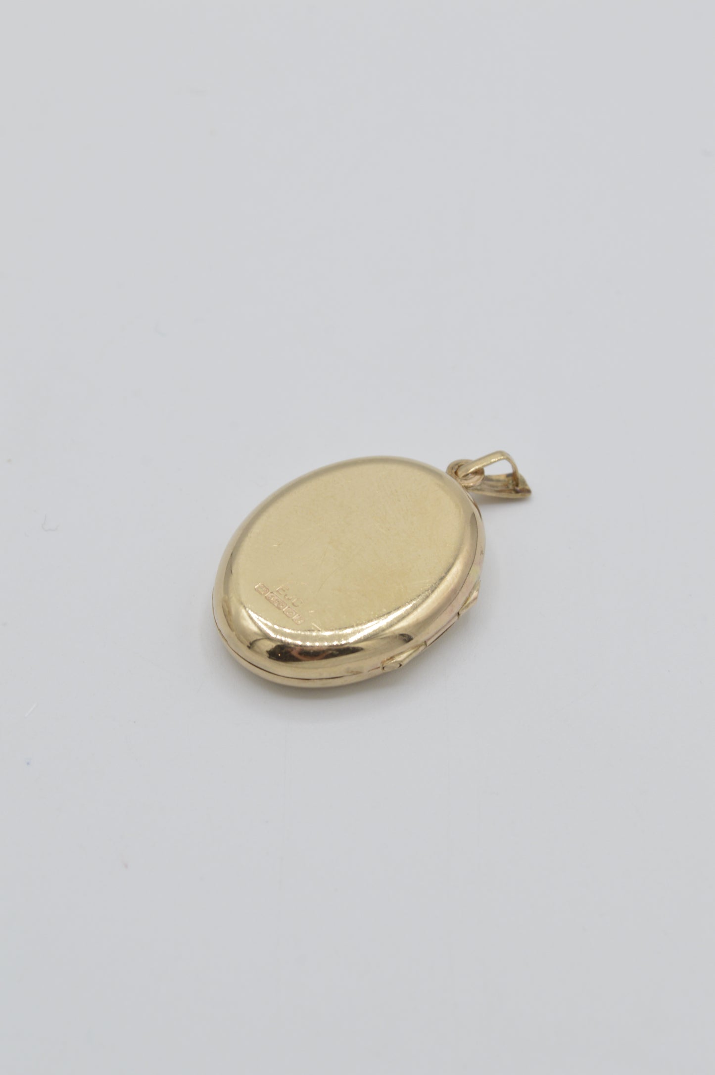 Engraved 'J' Locket, 9k