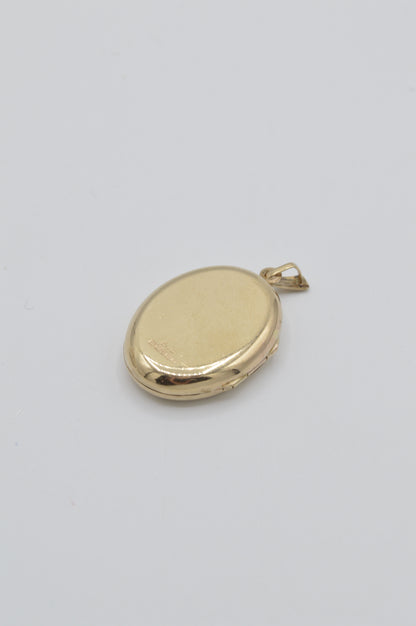 Engraved 'J' Locket, 9k