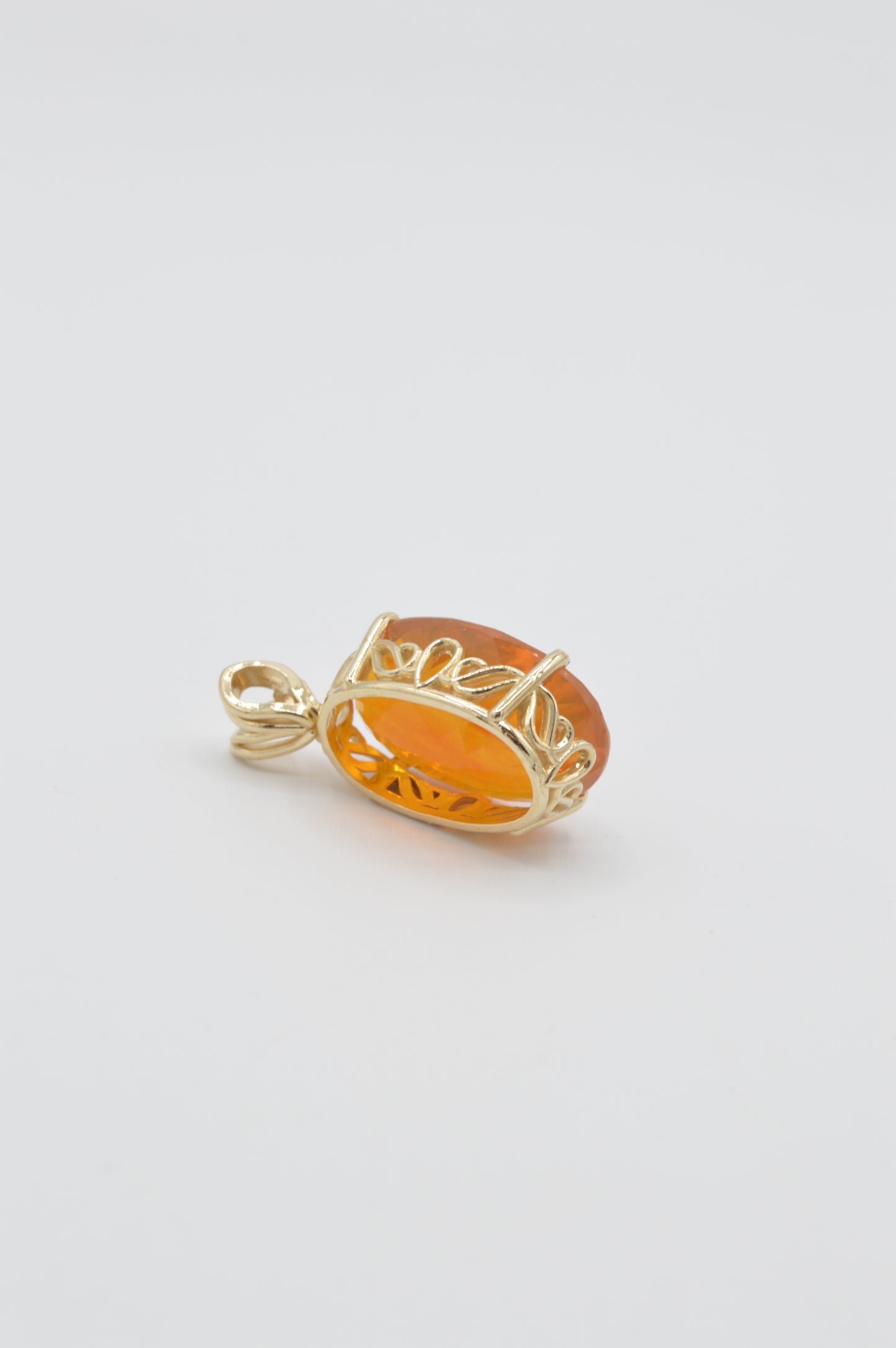 Fire Opal Chunk, 14k