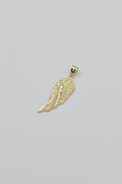 Angel Wing Pendant, 14k