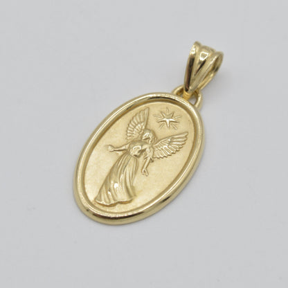 Guardian Angel Charm, 14k