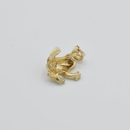 Frog Charm, 14k