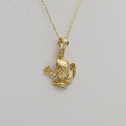 Frog Charm, 14k