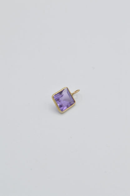 Amethyst Charm, 14k