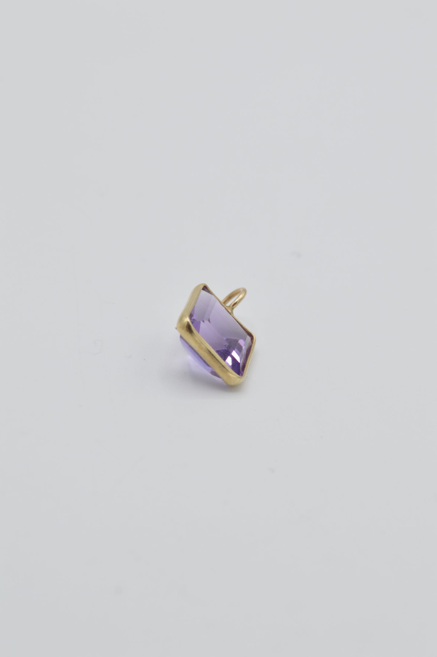 Amethyst Charm, 14k