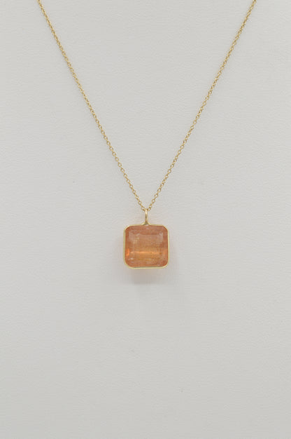 Citrine Chunk, 14k