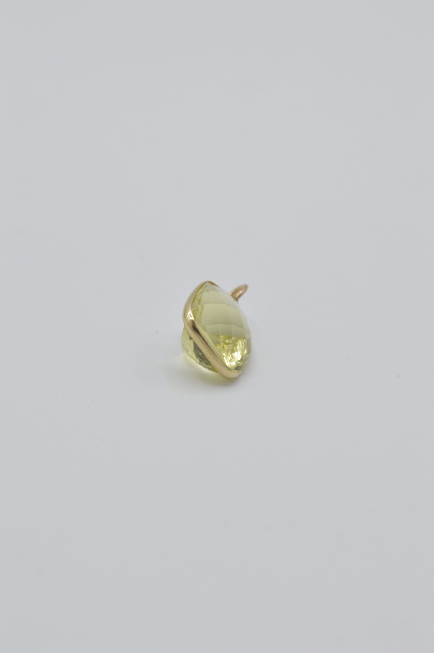 Lemon Citrine Chunk, 14k