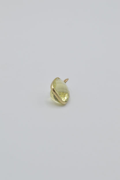 Lemon Citrine Chunk, 14k