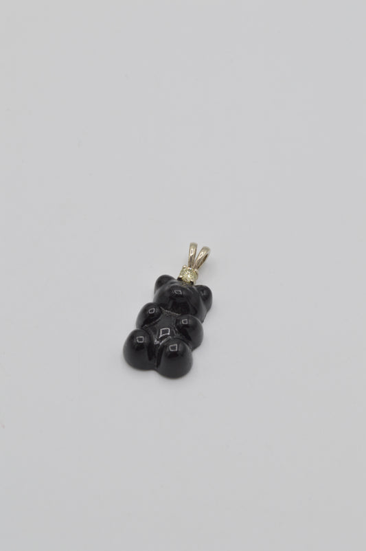 Midnight Gummy-Bear Charm, 14k