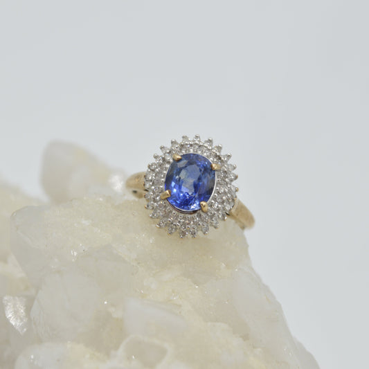 Sunflower Sapphire Ring